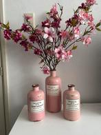 3 roze vazen exclusief takken, Ophalen of Verzenden, Zo goed als nieuw