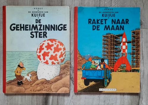 Kuifje HC 1e reeks 1946-1960 2 albums in goede staat, Boeken, Stripboeken, Zo goed als nieuw, Meerdere stripboeken, Ophalen of Verzenden