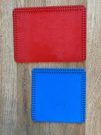 Lego basisplaat grondplaat 785 rood + 367 blauw 3 zijden nop, Ophalen of Verzenden, Gebruikt, Losse stenen, Lego