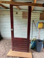 Merbau buitendeur, Ophalen, Zo goed als nieuw, Buitendeur, 200 tot 215 cm