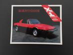 Fiat Bertone X1/9 - Folder, Verzenden, Zo goed als nieuw, Overige merken