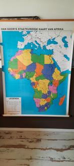 Staatkundige kaart van Afrika, Antiek en Kunst, Antiek | Schoolplaten, Aardrijkskunde, Ophalen