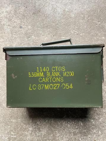 MUNITIEKISTJE, staal. beschikbaar voor biedingen