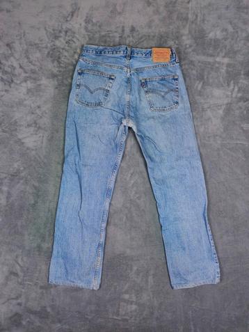 Levi's Broek 501 Straight Fit Blauw W36 L36 Vintage Jeans
 beschikbaar voor biedingen