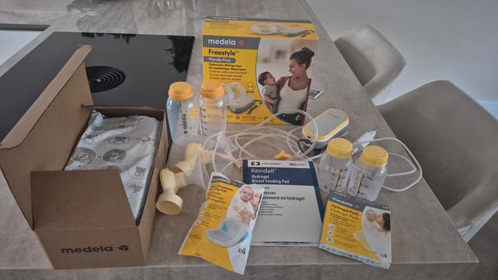 Medela Freestyle Handsfree Borstkolf + Accessoires, Kinderen en Baby's, Babyvoeding en Toebehoren, Zo goed als nieuw, Borstkolf