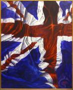 Schilderij Engelse vlag, Ophalen of Verzenden