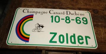 uniek reclamebord wk wielrennen zolder 1969 beschikbaar voor biedingen