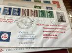 No9585 KLM vlucht Amsterdam Abidjan 18-11-1963 Van Nederland, Postzegels en Munten, Postzegels | Eerstedagenveloppen, Ophalen