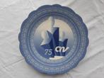 Schoonhoven Keramiek: wandbord 75 jaar lid CNV-vakbond, Antiek en Kunst, Ophalen of Verzenden