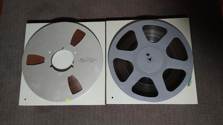 2x Revox Slipcase + Spoel + Tape (Alu + Plastic) | 26.5cm, Audio, Tv en Foto, Bandrecorders, Onderdeel, Ophalen