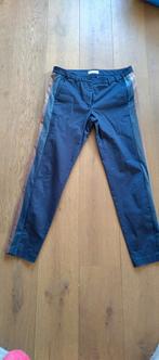 Blauwe broek met bruine streep - Maat M, Kleding | Dames, Maat 38/40 (M), Blauw, Gustav, Ophalen of Verzenden