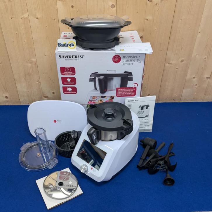 Monsieur Cuisine Smart keukenmachine - Zgan + bon en acces., Witgoed en Apparatuur, Keukenmixers, Zo goed als nieuw