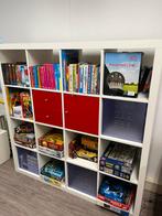 Nette Kallax kast met lades, deurtje en bakken, Huis en Inrichting, Ophalen, Kunststof, Gebruikt, 100 tot 150 cm