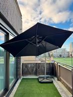 IKEA HISSÖ Parasol 300 cm + TOSTERÖ Cover + Base Weights, Ophalen, Kantelbaar, Gebruikt, 2 tot 3 meter