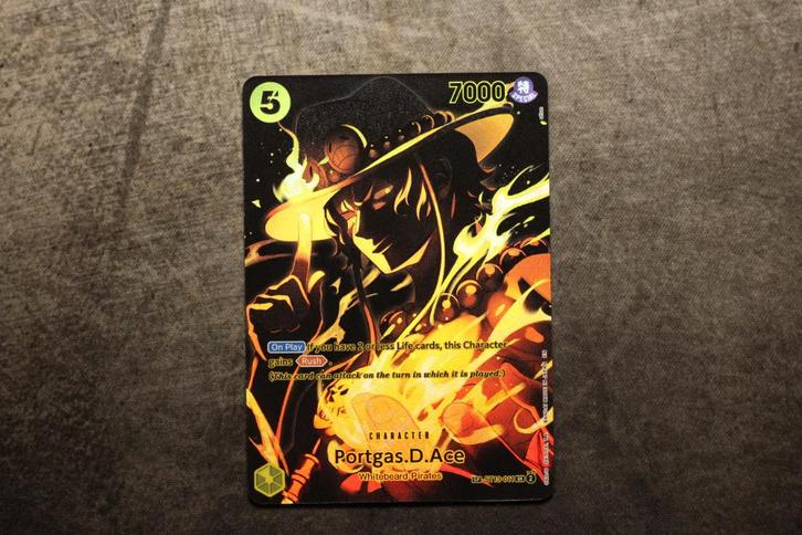 Portgas.D.Ace ST13-011 OP12 Alternate Art SPECIAL One Piece, Hobby en Vrije tijd, Verzamelkaartspellen | Overige, Zo goed als nieuw
