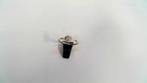 13802-10 Elegante Zilveren Ring met Witte Agaat, Nieuw, Ophalen of Verzenden, 17 tot 18, Met edelsteen