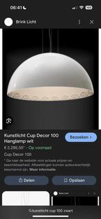 Hanglamp Kunstlicht cup 100 zwart crème Flos Skygarden, Ophalen, Gebruikt, Overige materialen, Minder dan 50 cm