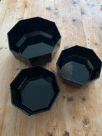3 Schalen - Achthoekig, Ophalen, Gebruikt, Overige stijlen, Glas