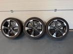3x Originele Audi 19” Velgen + Hankook Banden – 1 Beschadigd, Gebruikt, Banden en Velgen, Winterbanden, 235 mm