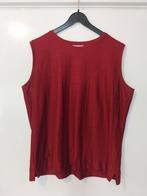 Rode mouwloze top hemd shirt maat xl 42 dames, Ophalen of Verzenden, Zo goed als nieuw, Rood, Zonder mouw