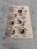 Handgeknoopt vintage kelim tapijt oosters animals 77x120cm, Huis en Inrichting, 50 tot 100 cm, Overige kleuren, 100 tot 150 cm