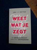 Weet wat je zegt, Boeken, Ophalen of Verzenden, Nieuw