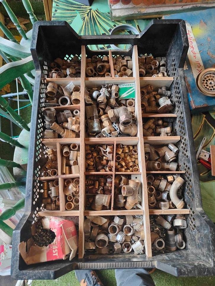 Loodgieters Koppelingen - Tweedehands, Tuin en Terras, Haardhout, Minder dan 3 m³, Ophalen