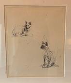 Tekening Rob Polak katten, Antiek en Kunst, Ophalen