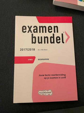 Examenbundel economie vwo 2017/2018 beschikbaar voor biedingen