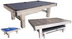 Pooltafel / TT TopTable Dinner Wood, met banken set, Sport en Fitness, Nieuw, Ophalen of Verzenden, Pooltafel