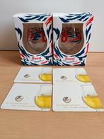 2 Duvel Tornado glazen nieuw in doos + bierviltjes, Ophalen of Verzenden, Nieuw, Glas of Glazen, Duvel
