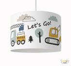 Hanglamp Werkvoertuigen Groot met Tekst Little Dreamzzz, Bi & Li Creaties, Nieuw, Ophalen of Verzenden, Bilicreaties@gmail.com