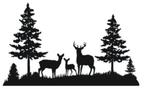Camper caravan sticker herten landschap, The River House, Info@theriverhouse.nl, Nieuw, Ophalen of Verzenden