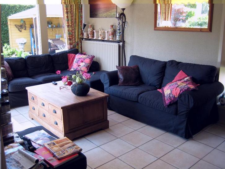 hoezen voor ikea ektorp bank en hocker, Huis en Inrichting, Banken | Bankstellen, Gebruikt, Rechte bank, Overige maten, 200 tot 250 cm