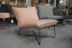 Luxe fauteuil EARL Jess Design metaal LEER Old Pink roze, 75 tot 100 cm, Metaal, Zo goed als nieuw, Ophalen