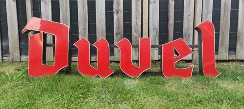 Duvel lamp Gevellamp hangbord, Verzamelen, Merken en Reclamevoorwerpen, Gebruikt, Reclamebord, Ophalen