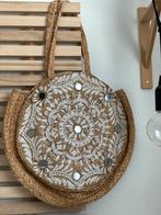 Tas jute schelpjes rond boho strand, Nieuw, Beige, Ophalen of Verzenden, Schoudertasje