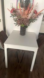 Eettafel uitklapbaar met 2 stoelen, Huis en Inrichting, Tafels | Eettafels, Ophalen, 100 tot 150 cm, 50 tot 100 cm, Zo goed als nieuw
