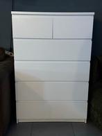 Witte Ladekast met 6 Laden, Huis en Inrichting, Kasten | Ladekasten, Ophalen, Kunststof, Gebruikt, 5 laden of meer