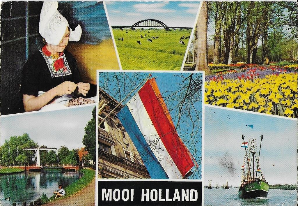 Kr947 Gelopen ansichtkaart mooi Holland, Ophalen of Verzenden, 1980 tot heden, Gelopen, Noord-Holland