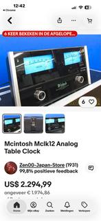 McIntosh MCLk12 Analoge clok, Audio, Tv en Foto, Ophalen, Gebruikt
