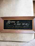 Tekst ingelijst. Retro., Ophalen