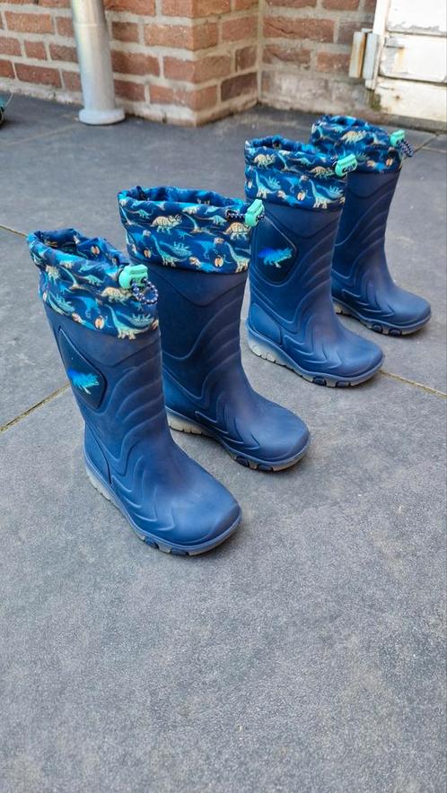 2 paar regenlaarsjes met lampjes maat 22/23, Kinderen en Baby's, Babykleding | Schoentjes en Sokjes, Zo goed als nieuw, Jongetje