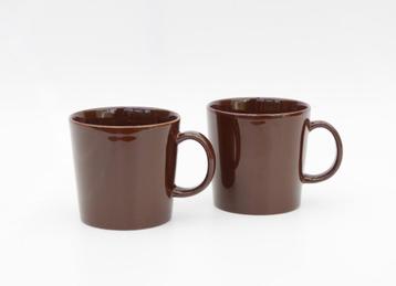Iittala Teema - Kaj Franck - 2 bekers bruin beschikbaar voor biedingen