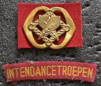 Baretembleem Intendance 5 Dikke Zigzag Schakels, Verzamelen, Verzenden, Landmacht, Nederland, Embleem of Badge