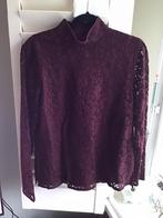 Steffen Schraut kanten blouse,Bordeaux rode kanten blouse 40, Ophalen, Nieuw, Maat 38/40 (M), Rood