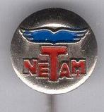 NETAM zilverkl vrachtaanhangers speldje ( F_061a ), Verzamelen, Speldjes, Pins en Buttons, Verzenden, Zo goed als nieuw, Transport