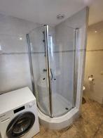 Douchedeuren met rondingen 85x85x190cm, Ophalen, Gebruikt, Chroom, Douche