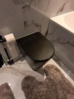 Wcpot mat zwart inclusief zitting, Doe-het-zelf en Verbouw, Sanitair, Ophalen, Nieuw, Toilet