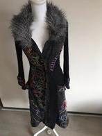 Grifflin, zwart kleuren borduursel vest wol/acryl maat 36, Zwart, Zo goed als nieuw, Maat 36 (S), Grifflin